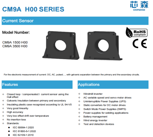 CHIPSENSE CM9A Current sensor