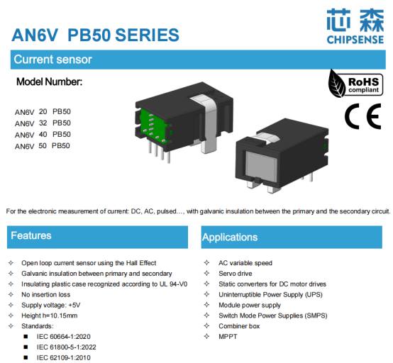 CHIPSENSE AN6V CURREN SENSOR