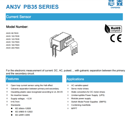 chipsense an3v current sensor