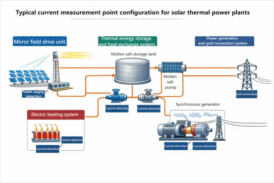 Current Sensor Selection Logic in the Context of Large-Scale Concentrated Solar Power Generation—Starting from the Engineering Constraints of Regulating Power Supplies