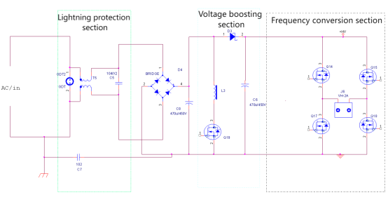 Application of voltage and current sensors in low-power frequency converters