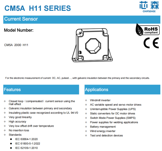 CHIPSENSE CURRENT SENSOR